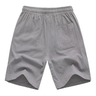 月伊纺 男士短裤 XZ1218-3-K66 灰色 M