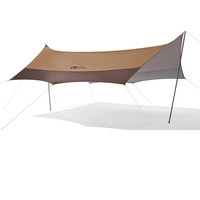 MOBI GARDEN 牧高笛 俊庭 天幕帐篷 NX20661025 暖沙色 520*450*240cm 6-8人 牛津版