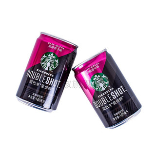星巴克（Starbucks）星倍醇黑醇摩卡味浓咖啡饮料180ml*24罐整箱装