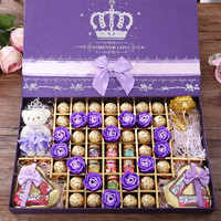 德芙巧克力礼盒装送女友女生闺蜜老婆七夕情人节生日创意浪漫礼物