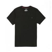 TOMMY HILFIGER 男士圆领短袖T恤 09T3139 黑色 S