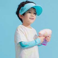 VVC 儿童童趣冰袖卡通防晒袖套遮阳防紫外线儿童可爱图案冰袖 皮皮鳄（蓝）