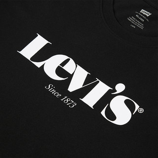 Levi's 李维斯 男士圆领短袖T恤 16143-0094 黑色 XS