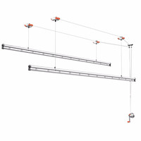 HOTATA 好太太 晒客系列 SK-107 升降式晾衣架 2.4m 银色