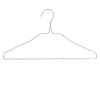 佳佰 晾晒衣架系列 JB4573 轻便护领衣架 20个