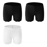 YUZHAOLIN 俞兆林 女士安全裤 YZL-NZH06-0405 波浪款 3条装(黑色*2+白色*1) L