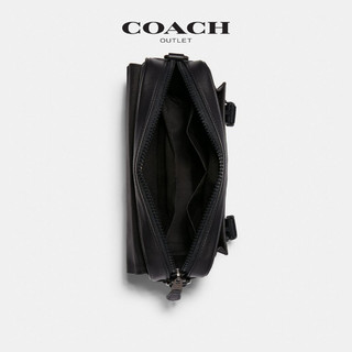 COACH 蔻驰 奥莱男士经典标志老花TRACK高级感斜挎包单肩包
