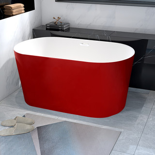 carborui 卡柏瑞 KBR-6203 独立式浴缸 深红色 1.3m