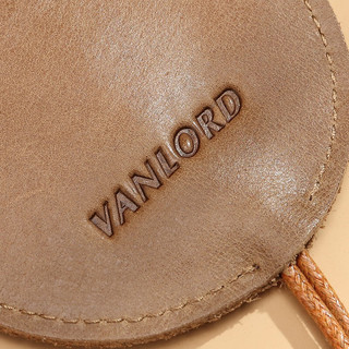 Vanlord 尊禄 女士牛皮革钥匙包 V19008 剑桥复古棕色