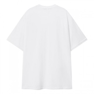 Semir 森马 男女款圆领短袖T恤 12AWECFTTT 白色 XXL