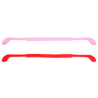 kmell 卡麦尔 硅胶眼镜绑带 粉色/红色 2条 升级款