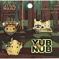 loungefly Amazon POP 星球大战 EWOK 4 件套珐琅别针套装