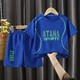 巴拉巴拉 夏季新款儿童蓝球服套装男童运动服速干衣中大童短袖短裤两件套