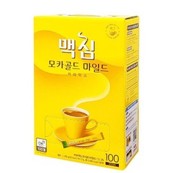 Maxim 麦馨 咖啡速溶三合一提神学生咖啡100条装韩国进口黄