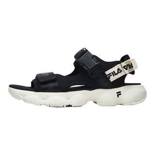 FILA 斐乐 FUSION系列 男士休闲凉鞋 T12M024501F 黑色 40.5