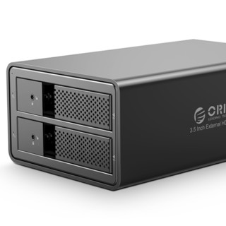 ORICO 奥睿科 3.5英寸 两盘位 SATA硬盘盒 USB 3.0 9528