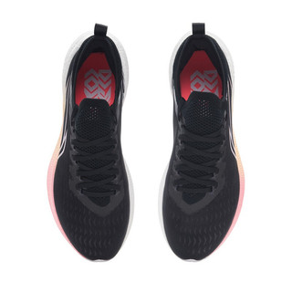 李宁女鞋跑步鞋2022飞电Discovery女子一体织支撑稳定竞速跑鞋ARMS016 黑色-4 37