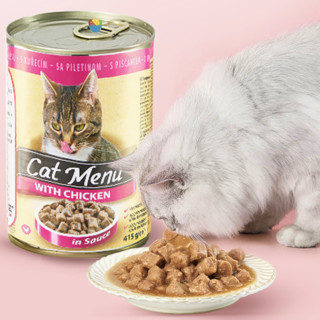 Cat Menu 猫谱 鱼肉猫罐头 415g*5罐