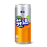 限地区、有券的上：Fanta 芬达 橙味汽水 摩登罐 碳酸饮料 330ml*24罐