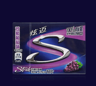 Stride 炫迈 无糖口香糖 炫紫葡萄味 50.4g