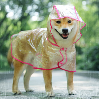 KimPets 小狗雨衣防水狗狗的泰迪中型小型犬博美宠物雨披柯基雨天衣服全包