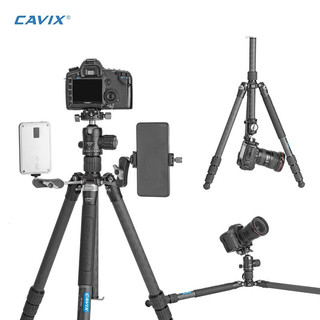 凯唯斯 CAVIX PF284H1C 经典行摄系列 双全景云台 10层碳纤维数码相机摄影三脚支架