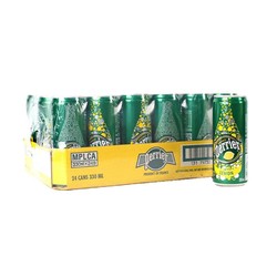 perrier 巴黎水 含气柠檬味饮料 330ml*24罐