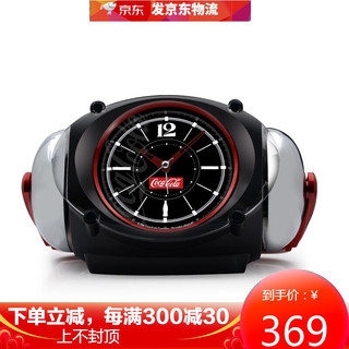 SEIKO 精工 日本精工时钟Coca-Cola可口或乐系列大铃声可调音量时尚个性大闹钟 黑色AC605K