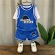  男童夏装套装2021年新款洋气宝宝篮球服潮儿童帅气短袖运动两件套　