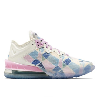 NIKE 耐克 Lebron 18 Low Ep 中性篮球鞋 CV7564-101 粉蓝色 44