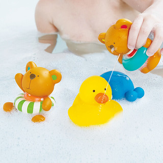 Hape宝宝洗澡玩具婴儿戏水泰迪游泳男女孩儿童喷水玩水