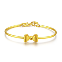 TSL 谢瑞麟 蝴蝶结系列 YM677 蝴蝶结足金手镯 5.4cm 11.75g