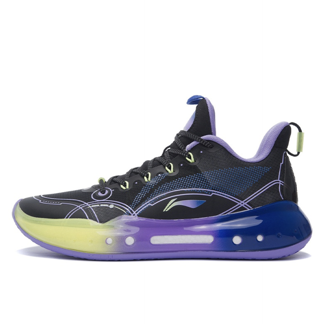 LI-NING 李宁驭帅14 Low 男子篮球鞋黑色/浅蓝紫40 【报价价格评测怎么
