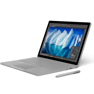 Microsoft 微软 Surface Book 增强版 六代酷睿版 13.5英寸 二合一笔记本电脑 银色 (酷睿i7-6600U、GTX 965M、16GB、512GB SSD、3K）