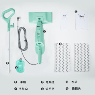 美国Shark鲨客蒸汽拖把家用擦地拖地高温除菌电动手持清洁机吸尘器伴侣D01