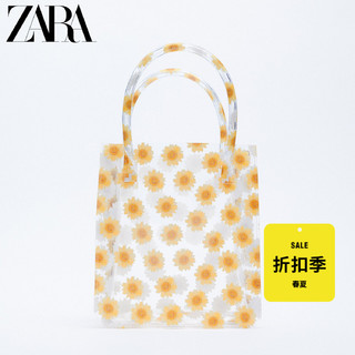 ZARA 女包  黄色透明夏日花朵迷你手提包 6816810 090 黄色
