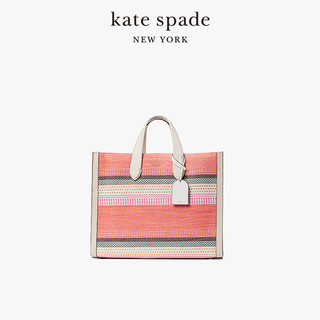 kate spade ks manhattan 大号条纹编织时尚托特包