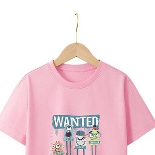 JEANSWEST 真维斯 JU-12-573102 男童短袖T恤 粉色 160cm