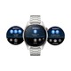  HUAWEI 华为 WATCH 3 Pro New 时尚款 eSIM智能手表 1.43英寸 银色钛金属表壳 棕色真皮表带　
