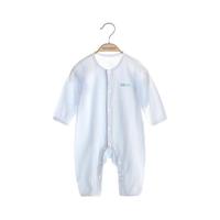 PAPA LEMON PD1124 婴儿长袖连体衣 夏季薄款 浅蓝 59cm