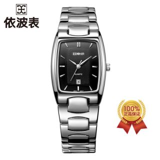 依波表石英男表正品官方品牌防水经典复古方形设计0502