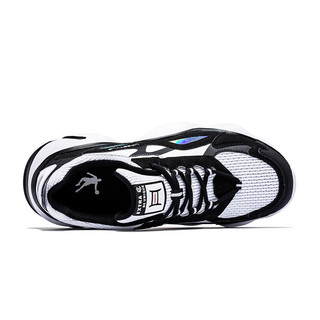 QIAODAN 乔丹 男子休闲运动鞋 XM3590310 黑色/白色 44.5