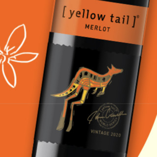 Yellow Tail 黄尾袋鼠 世界 智利梅洛干型红葡萄酒 6瓶*750ml套装
