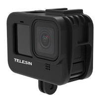 TELESIN GoPro10 9配件兔笼Hero9边框拓展热靴冷靴连接麦克风补光灯适配GoPro hero9边框狗笼