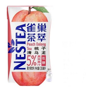 Nestlé 雀巢 茶萃 低糖蜜桃清乌龙 果汁茶饮料 250ml*24盒