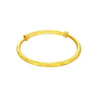 SUNFEEL 赛菲尔 DDC26040001 花纹足金手镯 16.65g