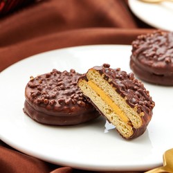 达利园 升级版巧克力派新口味涂层夹心饼干蛋糕16枚装