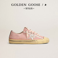 GOLDEN GOOSE 女鞋 V-Star粉色脏脏鞋休闲通勤板鞋