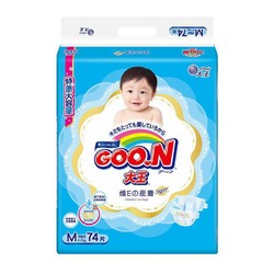GOO.N 大王 维E系列 婴儿纸尿裤 M74片