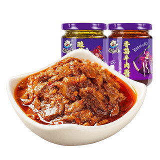 饭扫光 香菇牛肉酱+酸菜鸡米酱 200g*2瓶